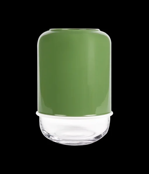 Kapseli maljakko beige/kirkas