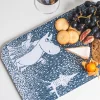 Muumi Chop & Serve -leikkuu-/tarjoilulauta Juhlan aika 23x44cm