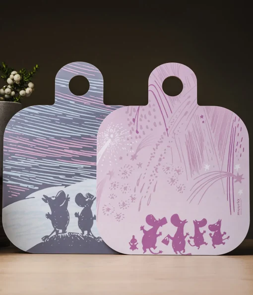 Muumi Chop & Serve -leikkuu-/tarjoilulauta Taivasalla 25x32cm