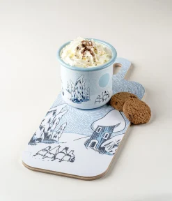 Muumi Chop & Serve -leikkuu-/tarjoilulauta Talvi Muumilaaksossa 13x33cm