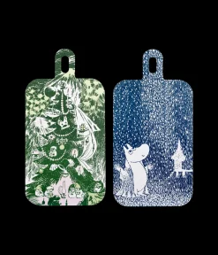 Muumi Chop & Serve -leikkuu-/tarjoilulauta Juhlan aika 23x44cm