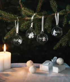 Muumi joulupallo Lumipyry Ø5cm, 4 kpl/pkt