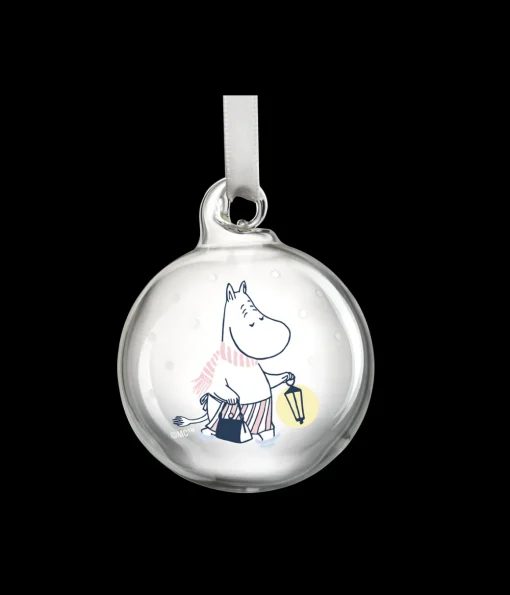 Muumi joulupallo Lumipyry Ø5cm, 4 kpl/pkt