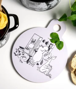 Muumi Keittiössä Chop & Serve -leikkuu-/tarjoilulauta Ø 20cm