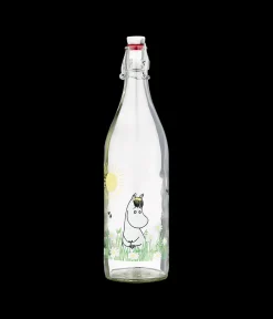 Muumi lasipullo Niitty 1L