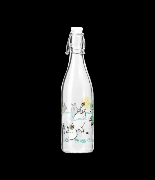 Muumi lasipullo Vilskettä vedessä 0,5L