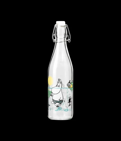 Muumi lasipullo Vilskettä vedessä 0,5L