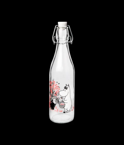 Muumi lasipullo Vilskettä vedessä 0,5L