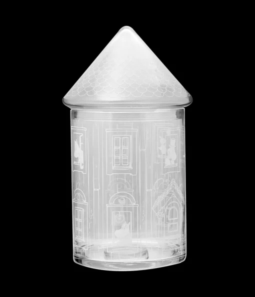 Muumi lasipurkki Muumitalo 30,5cm