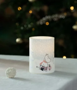 Muumi LED kynttilä Lumipyry 10cm