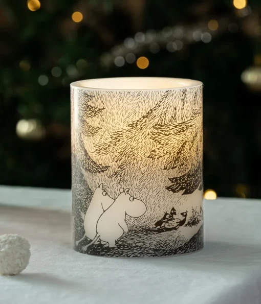 Muumi LED-kynttilä Kuusen alla 12,5 cm