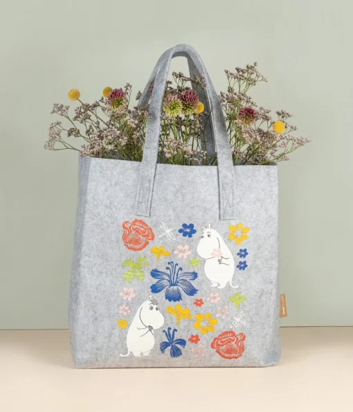 Muumi tote bag Kukat 40x40cm