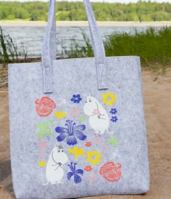 Muumi tote bag Kukat 40x40cm