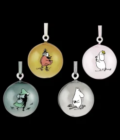 Muumi värilliset koristepallot 7cm 4kpl lahjapakkaus