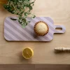 Ruudut & Raidat Chop & Serve -leikkuu-/tarjoilulauta meripihka/harmaa 13x33cm