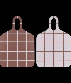Ruudut & Raidat Chop & Serve -leikkuu-/tarjoilulauta ruskea/beige 30x44cm