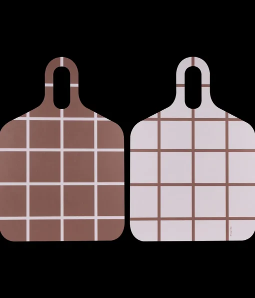 Ruudut & Raidat Chop & Serve -leikkuu-/tarjoilulauta ruskea/beige 30x44cm
